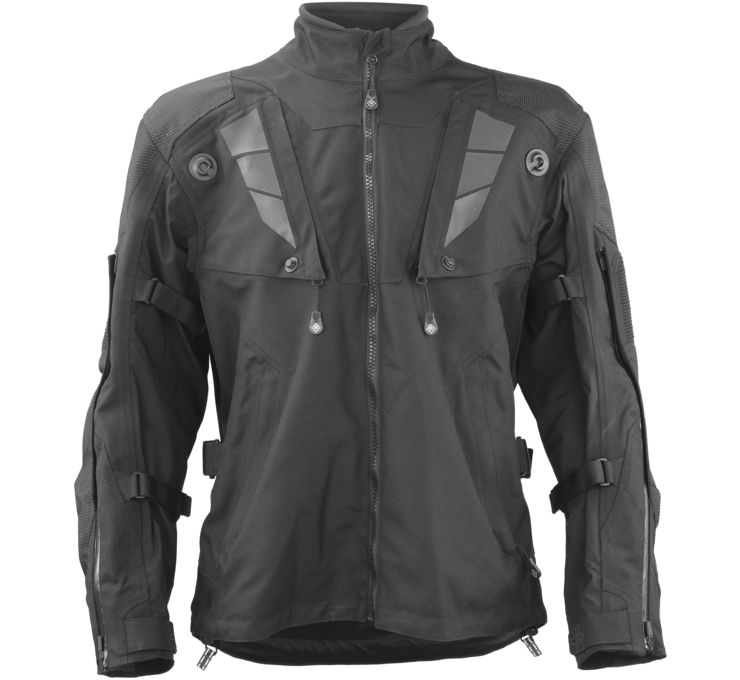 2XL Firstgear Splash Rain Black Jacket Size 